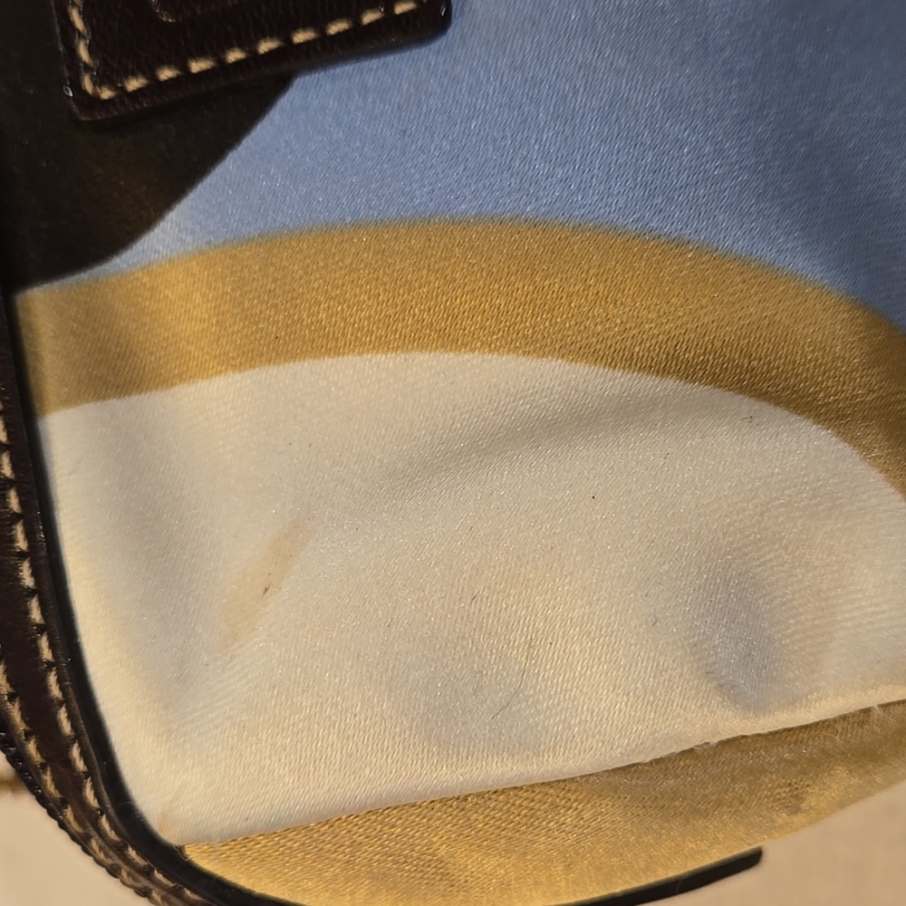 ​Coach Vintage Scarf Print Cosmetic Bag - Satin Multi-Color Swirl - Picture 6 of 7
